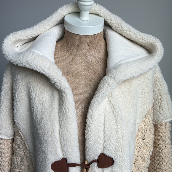 FREE PEOPLE Stormy Sherpa Cardi SMALL New! - Picture 6 of 11
